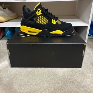 Jordan Black and Yellow Sneakers